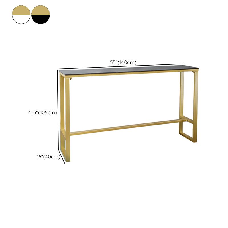 Modern Bar Height Table Stone Top Bistro Bar Table for Patio Use