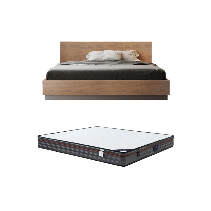 Brown Panel Bed Lift Up Storage Standard Rectangular Panel Bed