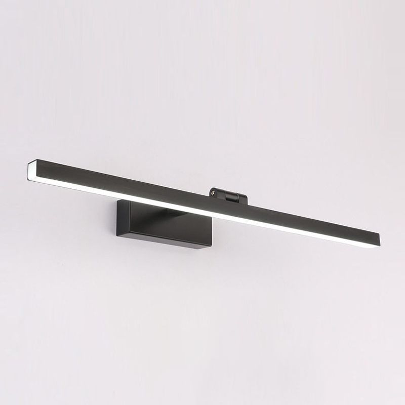 Metal Linear Shape Mirror Wall Light Modern Style 1 Light Mirror Wall Mounted Light