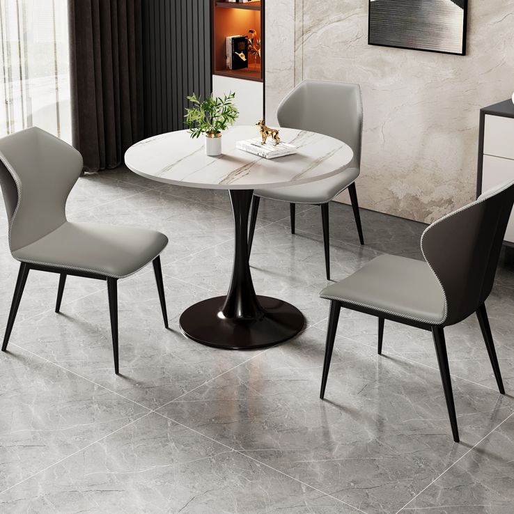 Stenen voetstuk eettafel eigentijdse stijl rond meubilair voor binnen