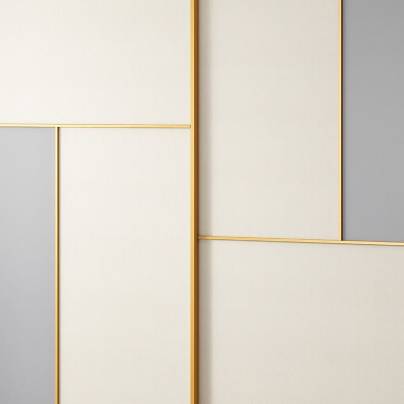 Bedroom Sliding Doors Storage Cabinet Coastal Style Wooden Wardrobe