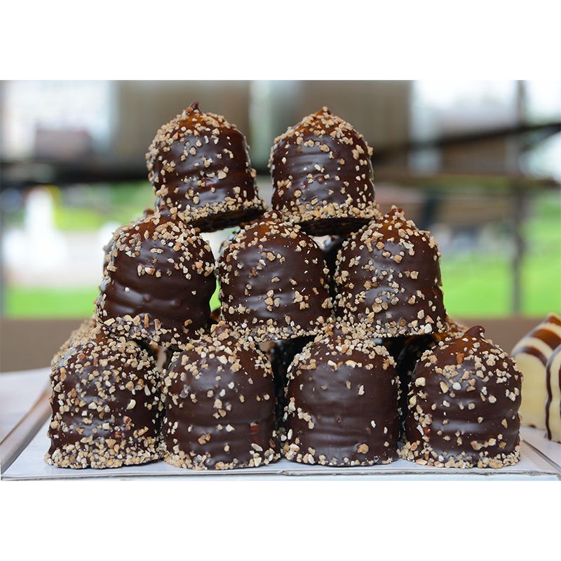 Customized Wall Mural Dessert with Chocolate Pattern  Mildew Resistant Wallpaper Commerce Shop