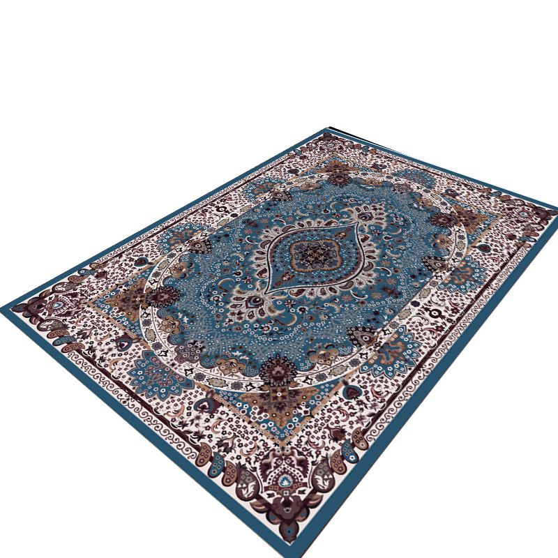 Moroccan Indoor Rug Modern Rug Washable Polyester Stain Resistant Carpet for Home Decor