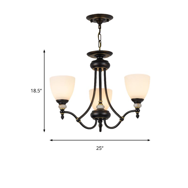 3/6/8 LUMILES CHANDELIER LUMIÈRE SPUTNIK VERRE BLANC Classic Classic Dining Room plafond Plafond avec tasse en forme