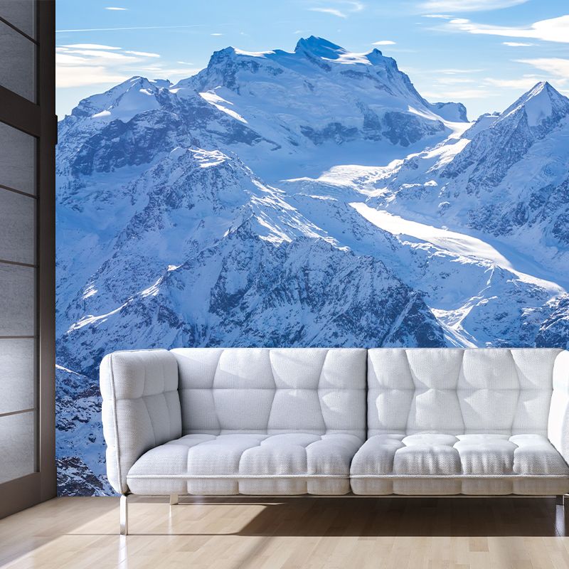 Whole Tortuous Mountain Road Murals Stain Proof Modernist Living Room Wall Decor