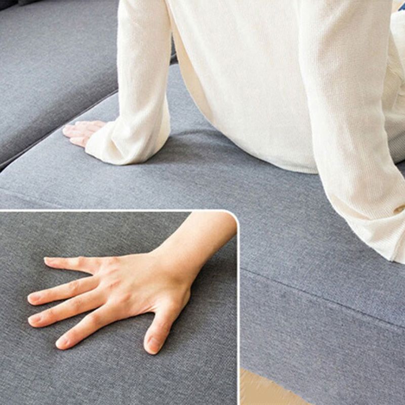 Modern Cotton Blend Sleeper Chair Bed Square Arms Lounge Chair