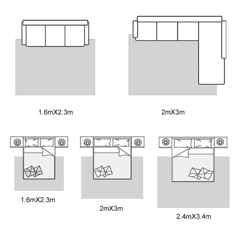 Multicolor Modern Indoor Rug Polyester Triangle Print Carpet Stain Resistant Rug for Home Decoration