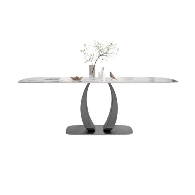 Modern 1/2/5/7 Pieces Rectangle Dining Set Sintered Stone Top Dinette Table Set