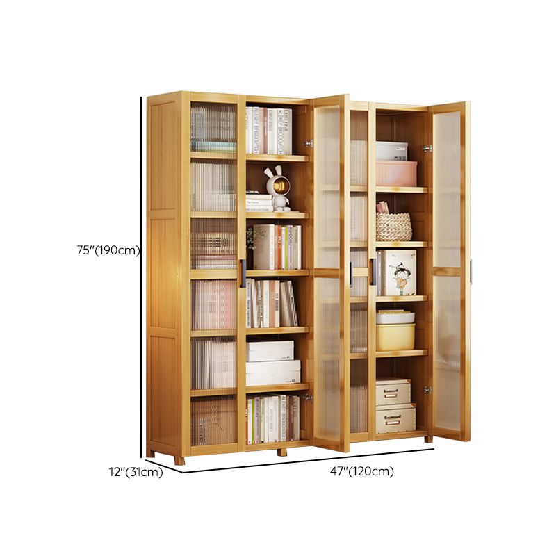 Vertical Engineered Wood Bookshelf Contemporary Closed Back Bookcase