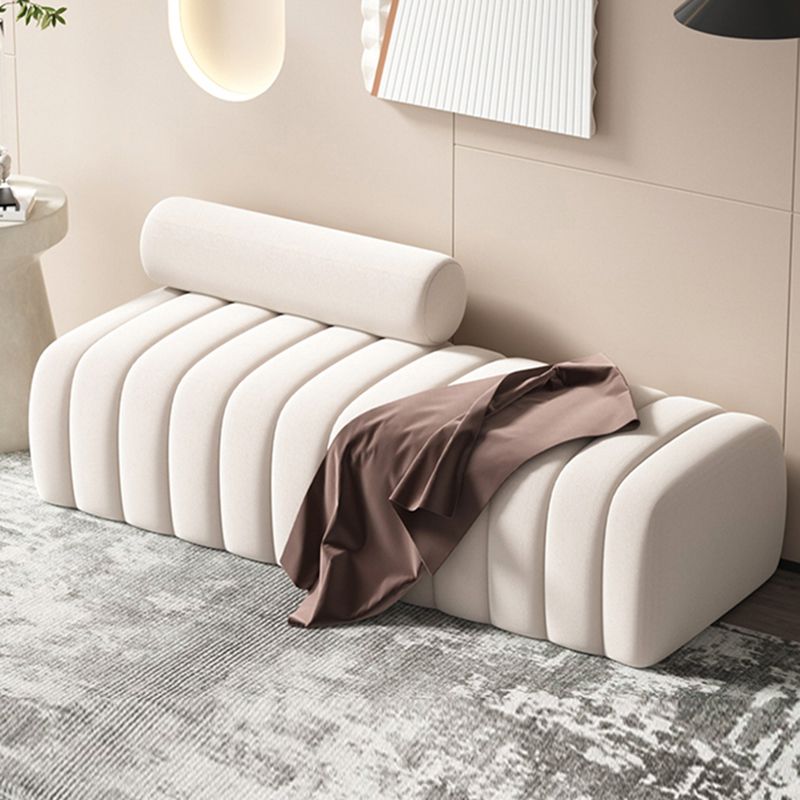 Rectangle Bedroom Seating Bench Modern Backless Bench with Upholstered