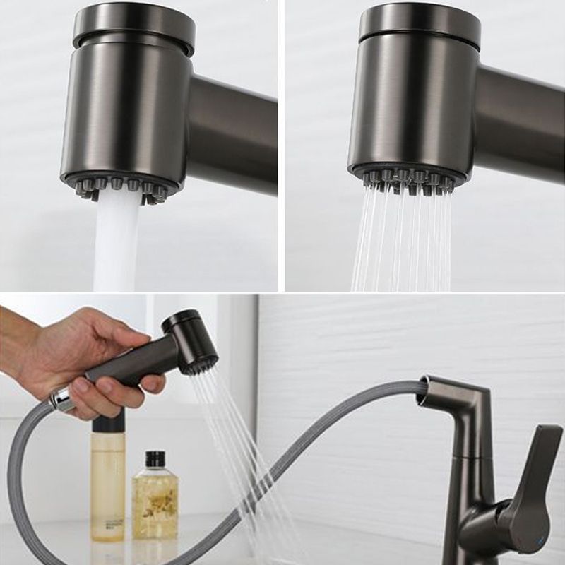 Single Lever Handle Faucets Contemporary Centerset Faucets for Bathroom