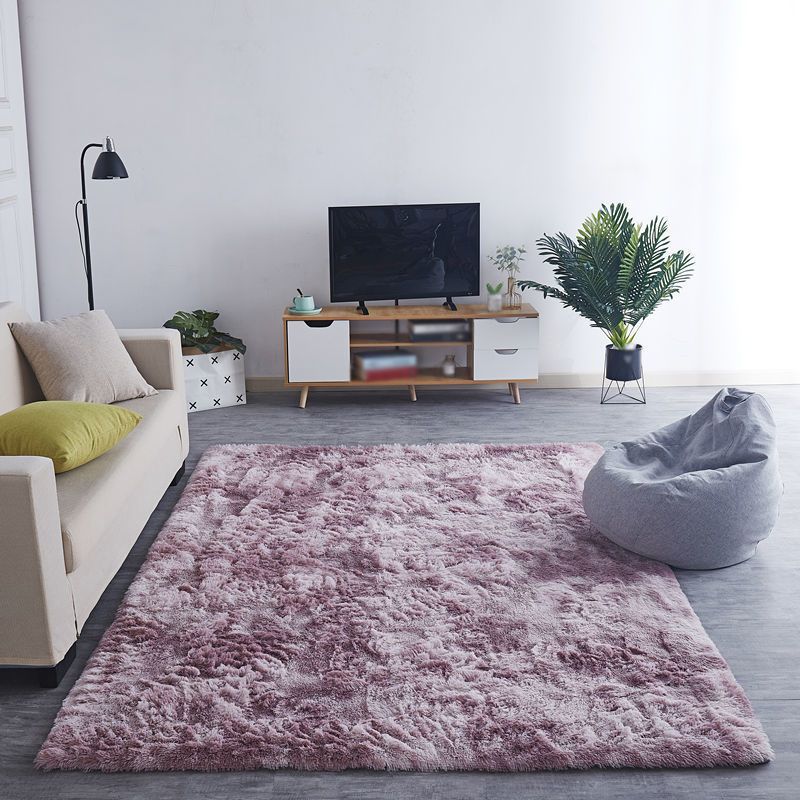 Grey Pure Color Carpet Polyester Casual Carpet Stain Resistant Carpet for Drawing Room