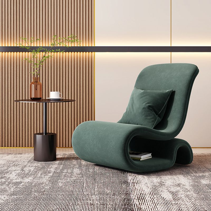 Contemporary 26 "Wide Velvet Fixed Back Sponge Armless Chair