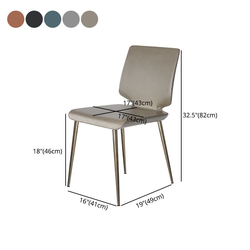 Metal de la cocina del estilo moderno que cena la silla que cena la silla lateral sin brazos