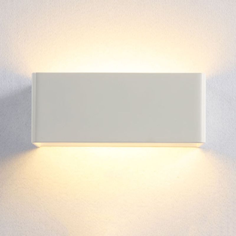 Rectangular Staircase LED Wall Lamp Aluminum Macaron Style Wall Washer Sconce