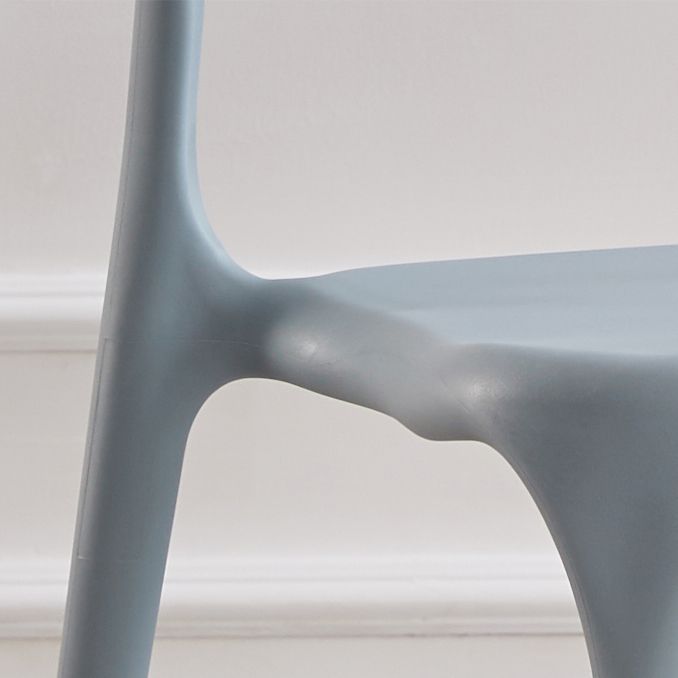 Modern Contemporary Plastic Side Chairs Multicolor Open Back Dining Chairs