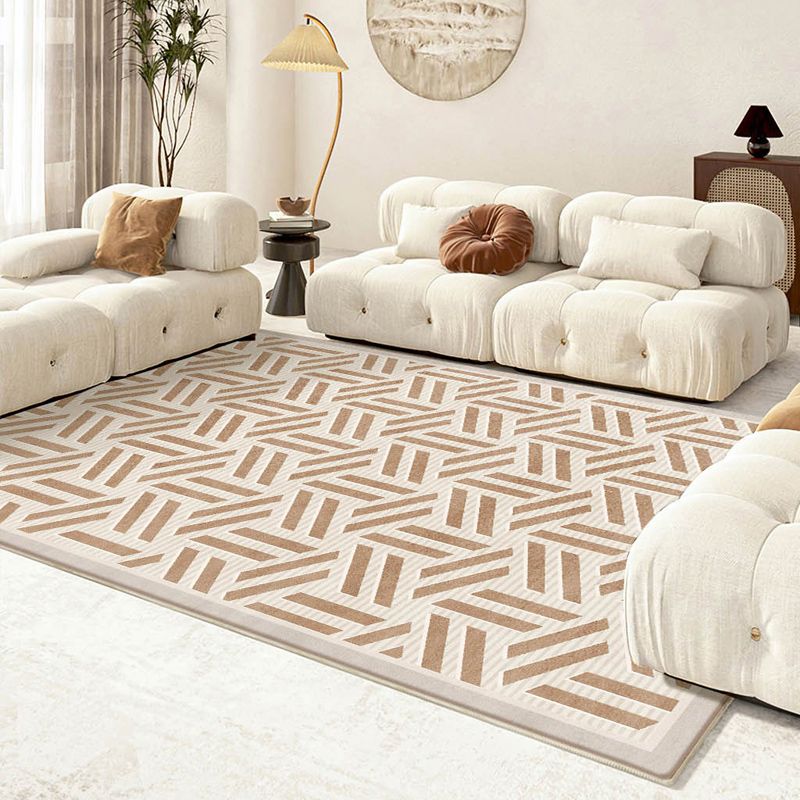 Minimalistisch grafisch patroon Tapijten Polyester binnen tapijt Tapijt Non-slip ruggebied Tapijt voor woonkamer