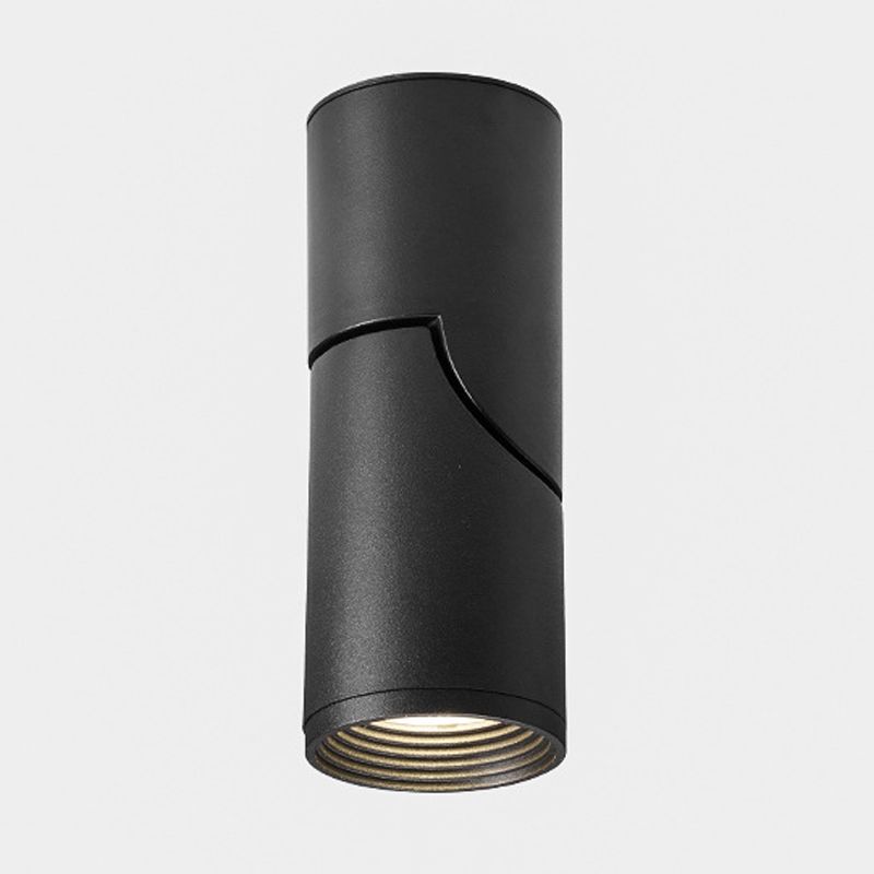 Modern Concise LED Ceiling Lamp Aluminium 1 Light Flush Mount for Clothing Store
