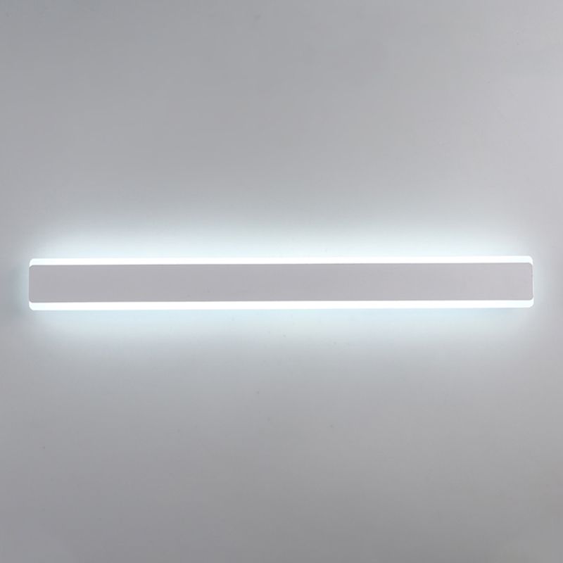 Sombra lineal matones de metal mate moderna iluminación de montaje de pared de luz simple