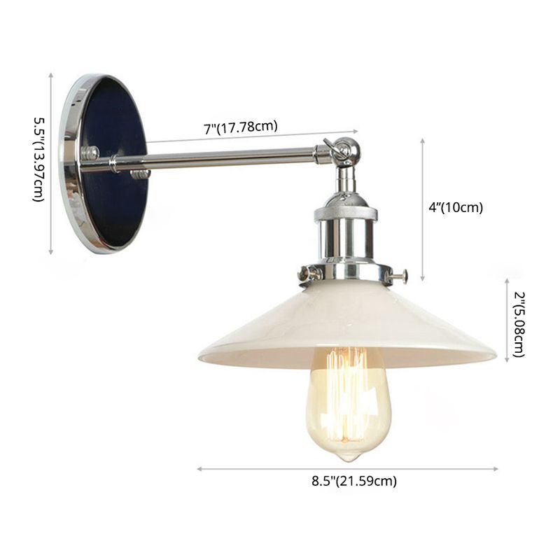 Fun a parete per interno a luce singola con luce di pannelli in vetro in vetro trasparente