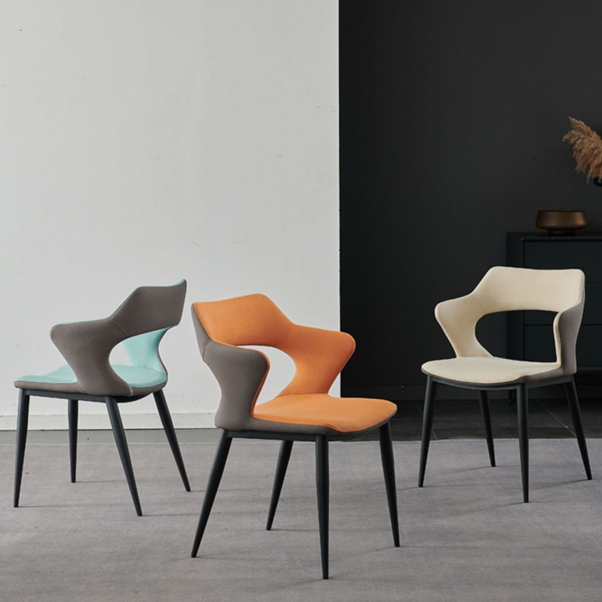 Contemporary Dining Room Arm Chairs Faux Leather Dining Chairs