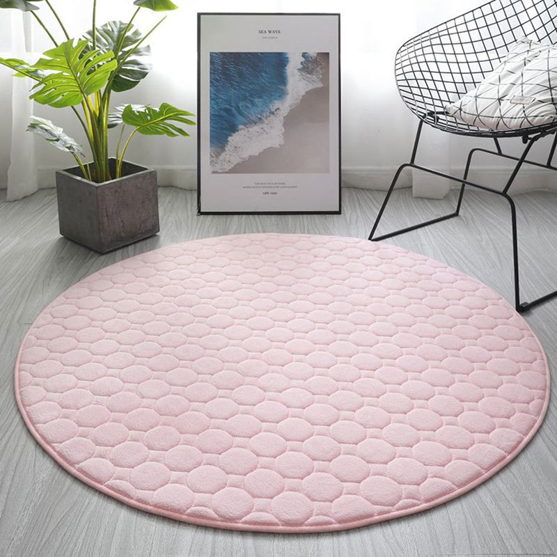 Chique woonkamer tapijt vaste kleur polyester gebied tapijt niet-slip achterste backing area tapijt