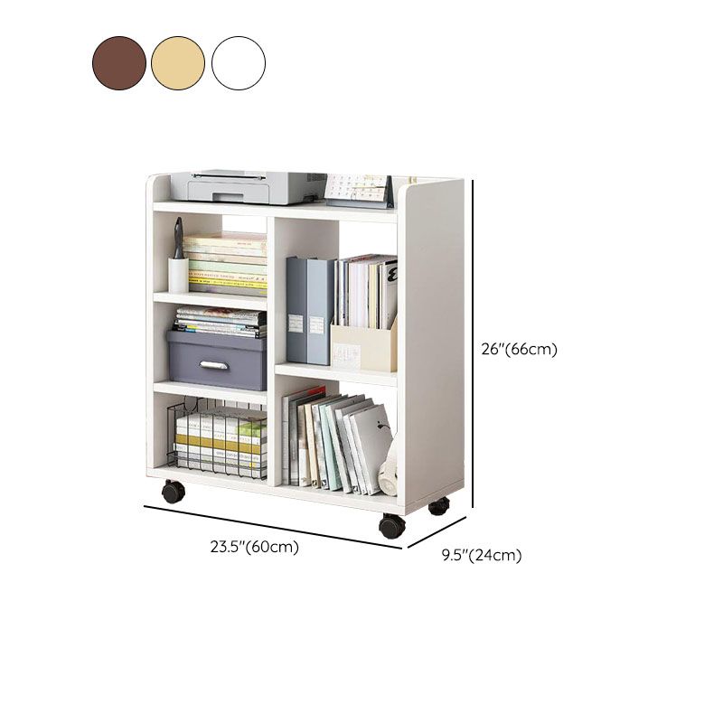 Engineered Wood Standard Bookcase Scandinavian Open Back Bookshelf