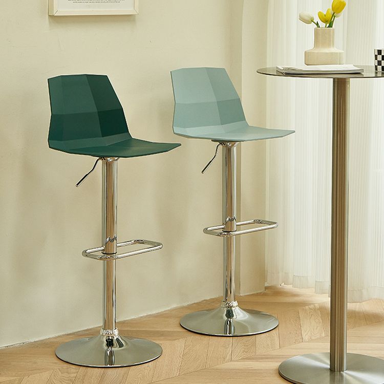 Plastic Adjustable Counter Bar Stool Modern Indoor Counter Stool with Swivel