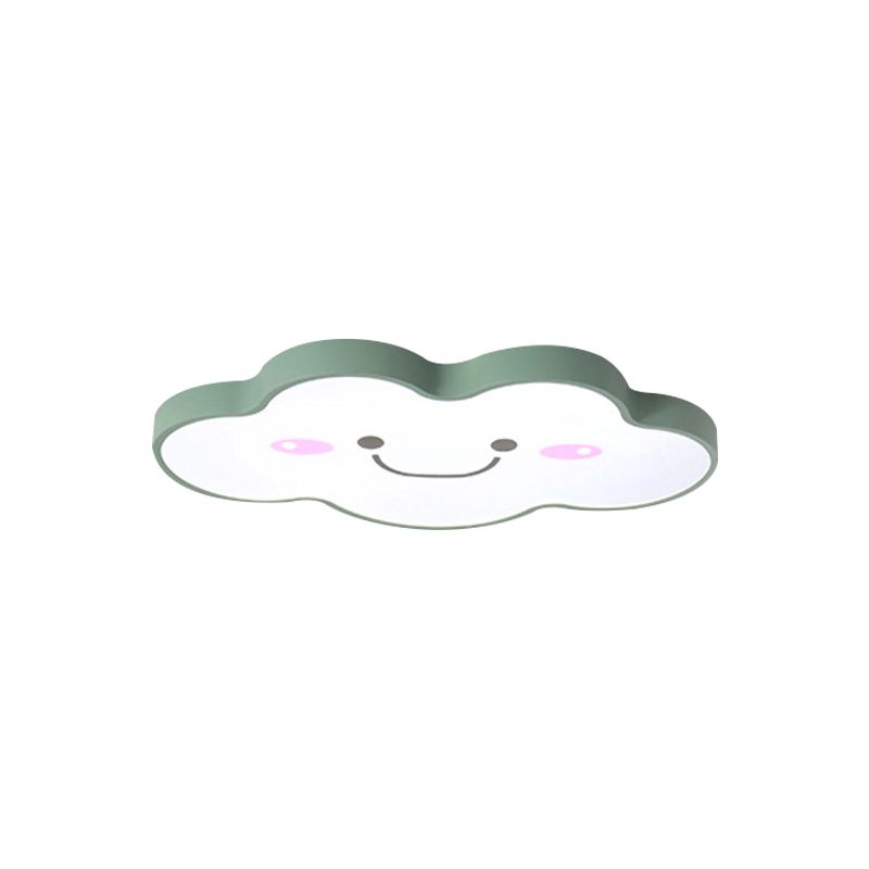 Kids Bedroom Smiling Cloud Ceiling Mount Light Acrylic Nordic Style Ceiling Fixture