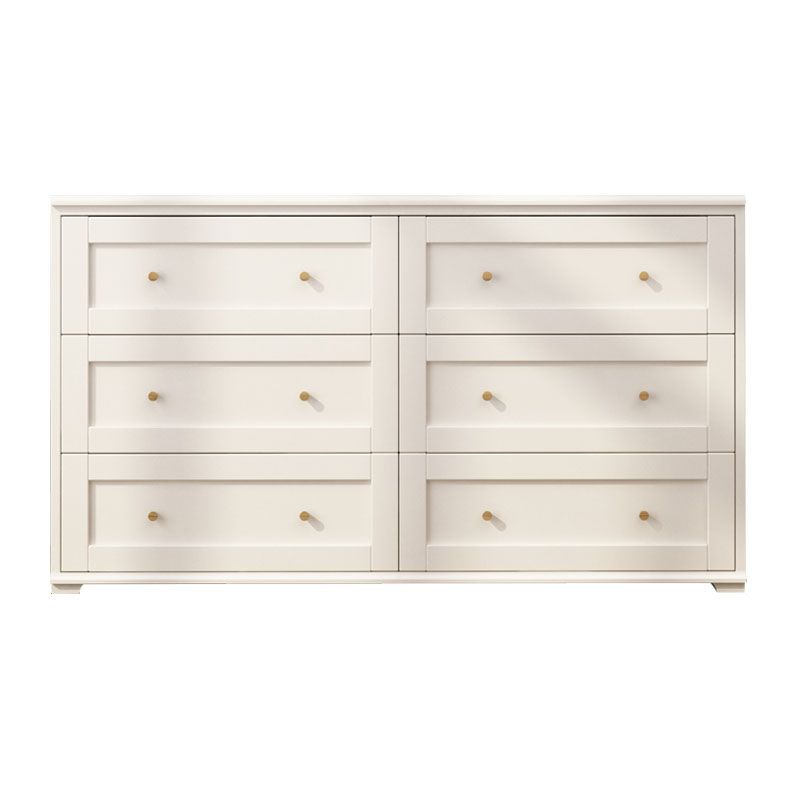 Modern Horizontal Double Dresser Birch Wood Storage Dresser for Bedroom