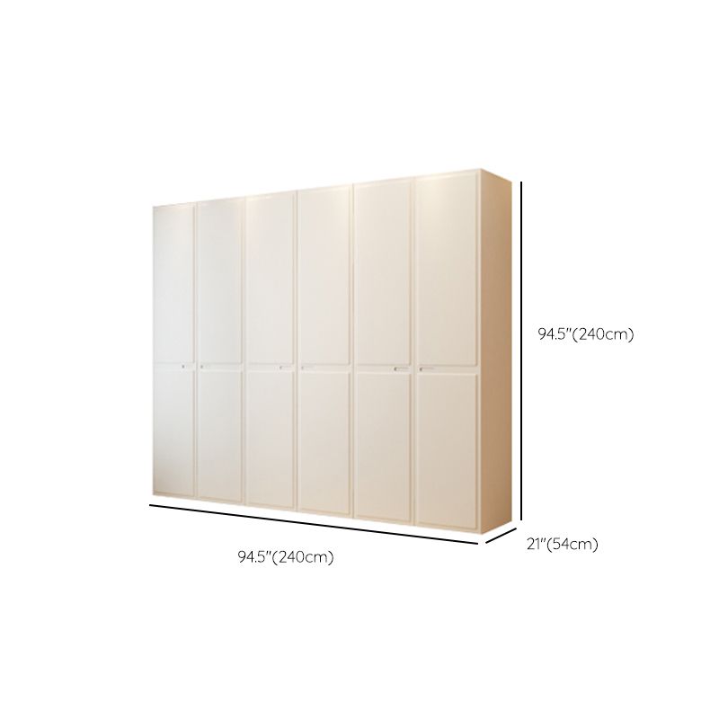 Contemporary Wardrobe Closet with Drawer White Wardrobe Cabinet