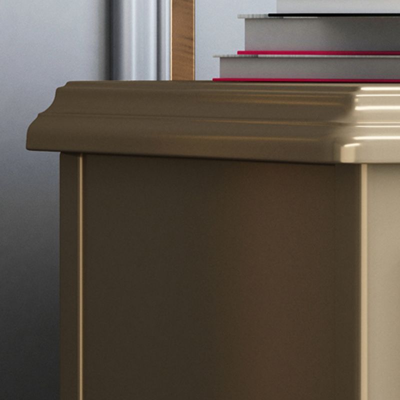 Traditional Oak Night Table Drawer Storage Nightstand for Bedroom