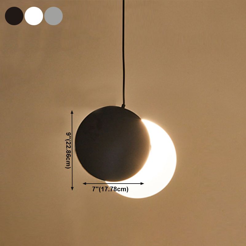 Ombra circolare in metallo luci appese a sospensione MODERNA 1 Fun a montaggio a testa per il letto