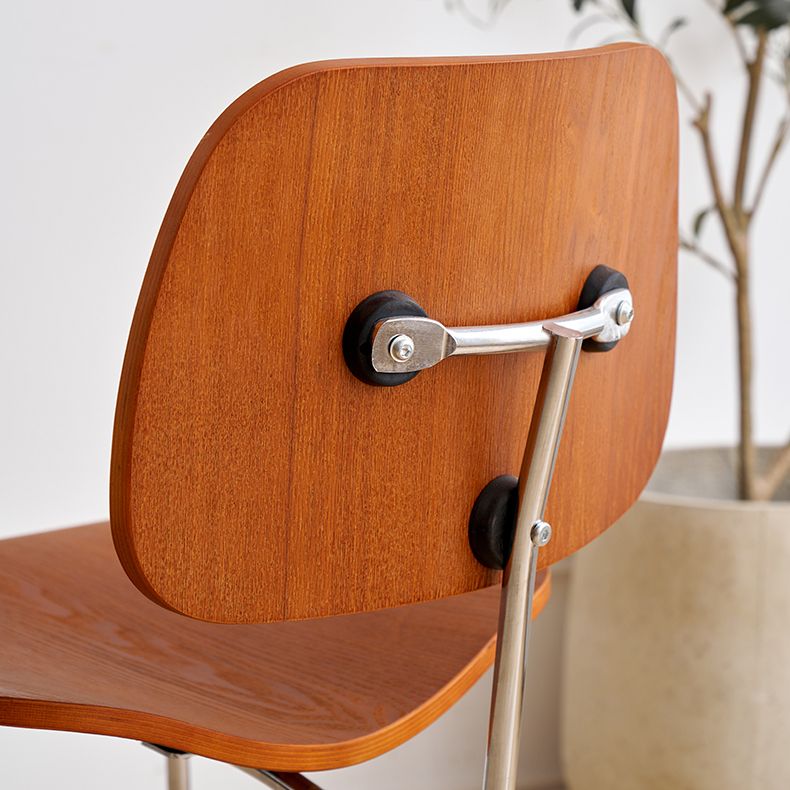 Contemporary Style Wooden Open Back Dining Side Chair for Home