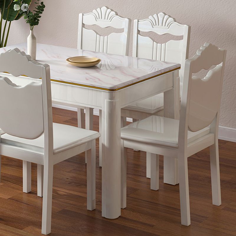 Modern Fixed Dining¬†Room¬†Table¬†Set Marble Top Dining Room Furniture for Restaurant