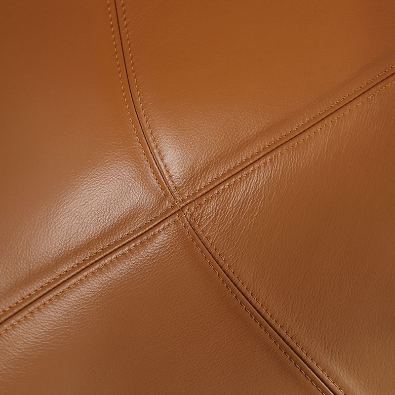 Contemporary Style Side Chair Metal Solid Back Dining Room Chair for Brasserie