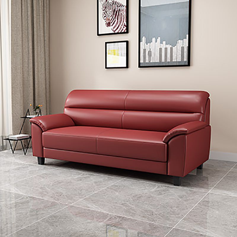 Cuscino cucito posteriore faux cuscino in pelle divano