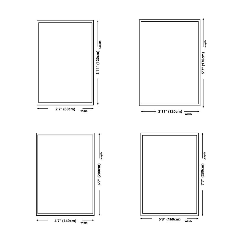 Light Grey Modern Rug Polyester Graphic Indoor Rug Washable Rug for Home Decoration