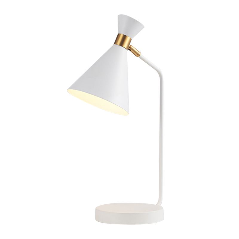 Minimalistischer ausgeweiterter Tisch Licht Metallic 1 Leichte Wohnzimmer Lesebuchlampe in Weiß/Schwarz -Finish