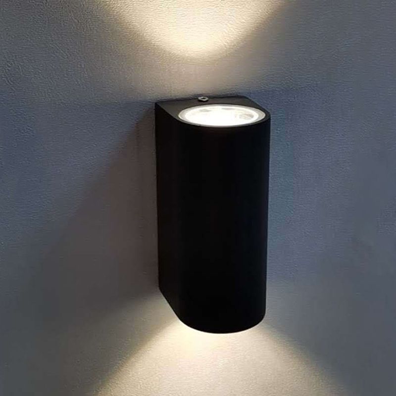 Luminaires d'éclairage mural géométrique de style moderne Metal 2 lumières Walle Gasher Sconce