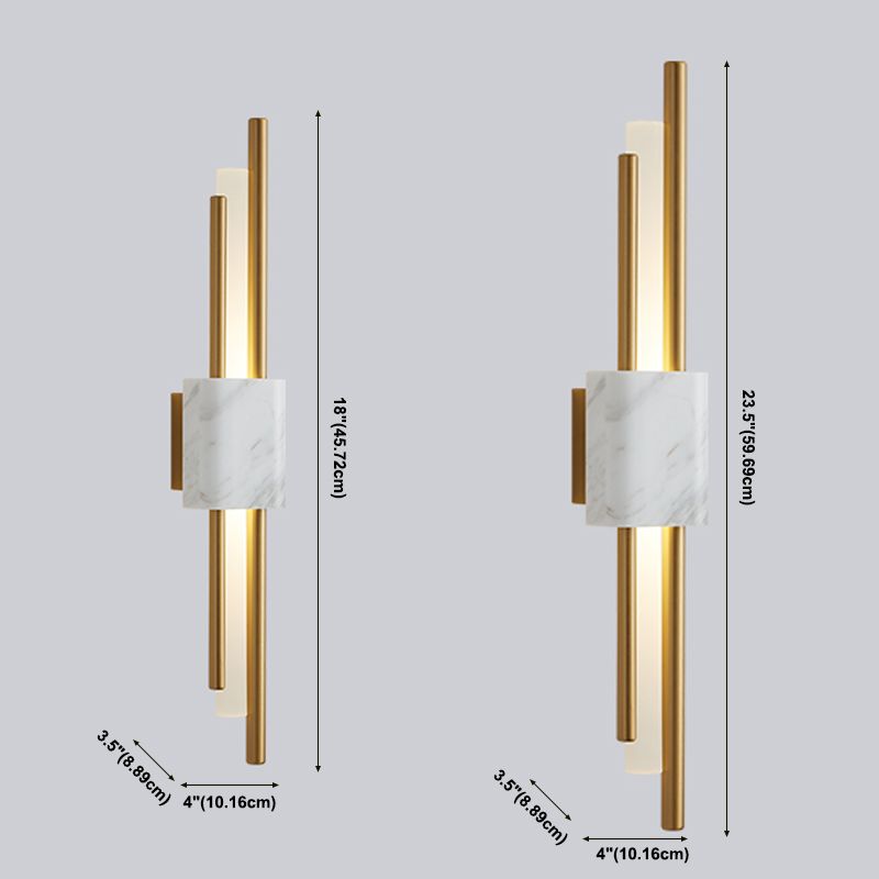 Moderne Marmorwand LED LED WALS MOTTED LEIGENTE