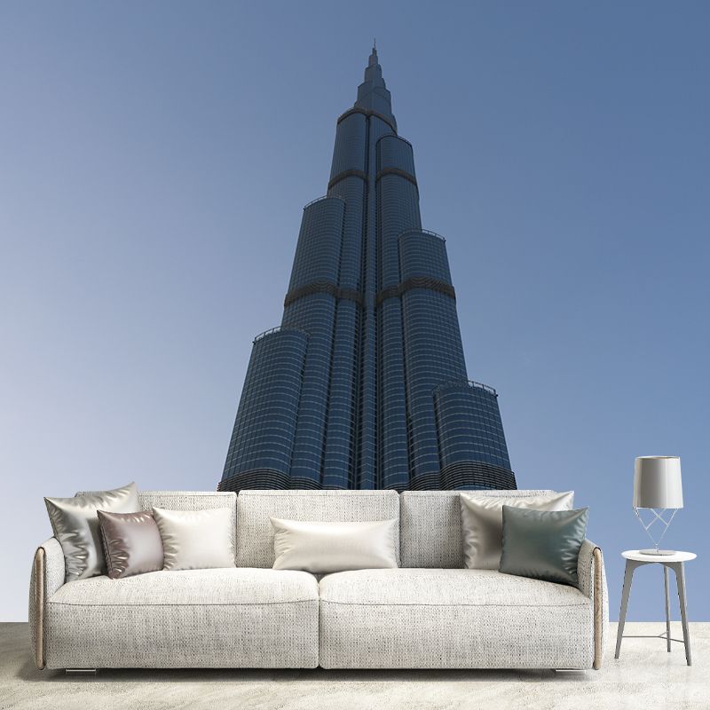 Photo City Architecture Mural Personalized Size Wall Covering for Meeting Room