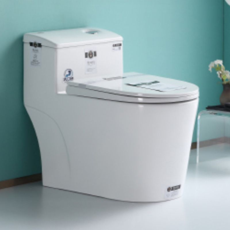 Modern Ceramic White Flush Toilet Floor Mounted Urine Toilet for Bathroom