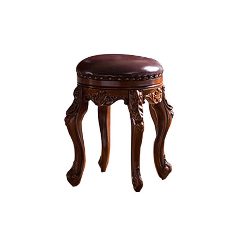Traditional Solid Wood With Drawer Bedroom Mirror Makeup Vanity Set