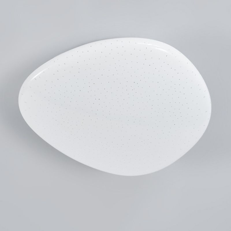Single Modernism White Flush Mount Lighting Unique LED Ceiling Light for Bedroom