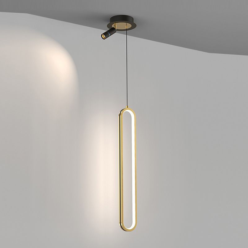 Eigentijdse stijl lineaire vorm hanglampen metaal 2 lichthangende lampen