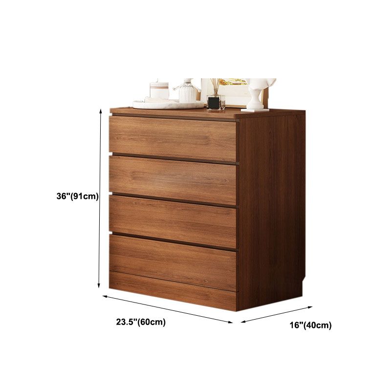 Modern Style Storage Chest Vertical Wooden Dresser with Drawers