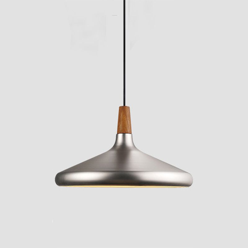 Conical Metal Suspension Lighting Nordic 1 Head Pendant Light Fixture for Dining Room