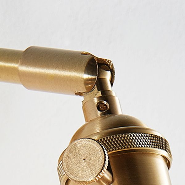 Luci di applique a parete svasata in vetro Stile industriale 1 lampade a parete leggera