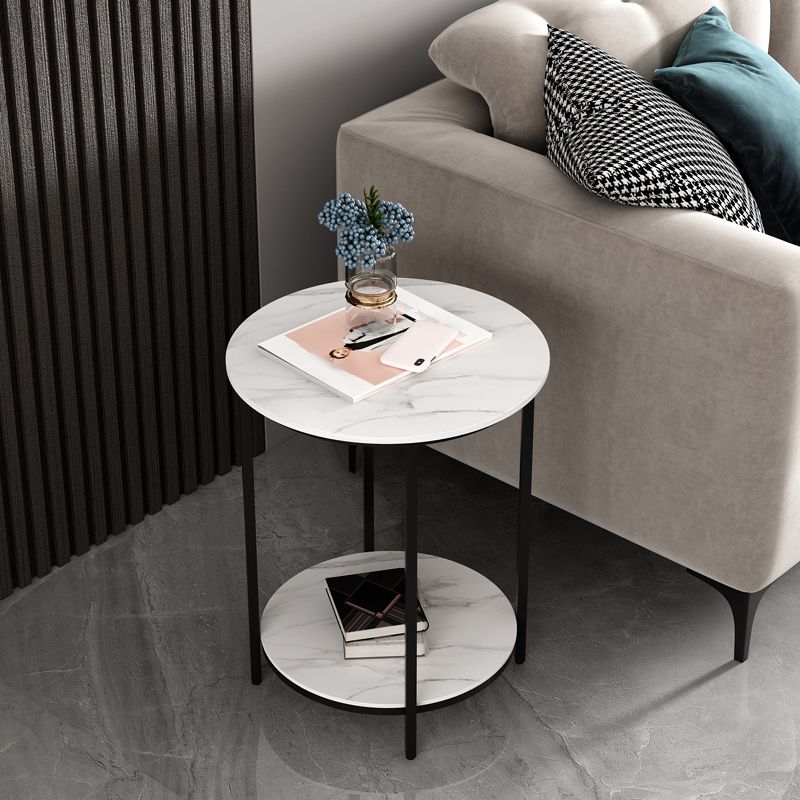 Minimalist Slate Side End Table 4 Legs Side End Table for Living Room
